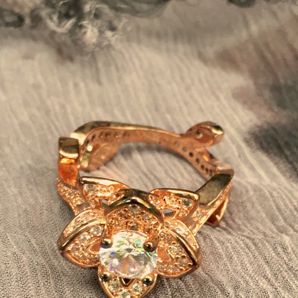 Full lotus Rose Gold & QZ Ring (6)